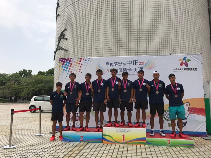 賀本校軟式網球隊榮獲108大運會公開男團體銅牌、一般女團體第6名圖片