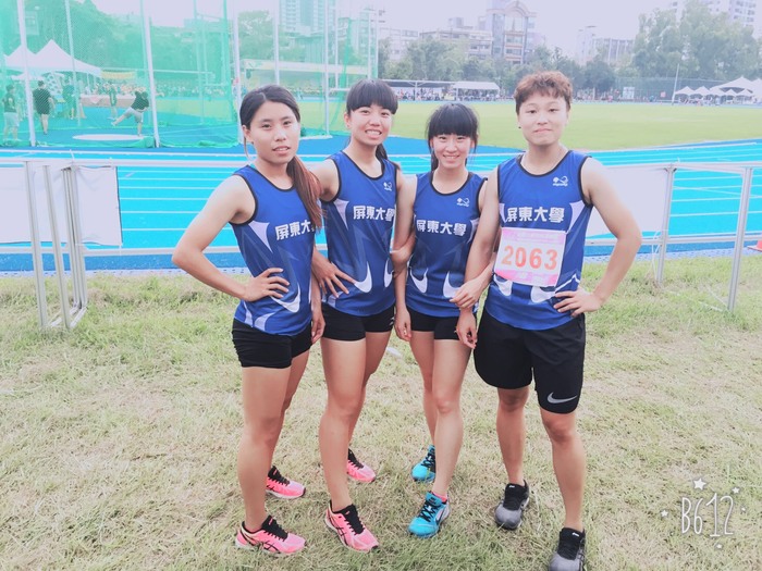 【106全大運】賀許意佩、林詩雅、羅可芸、朱薏慈同學獲田徑公開女生組400m接力第五名圖片
